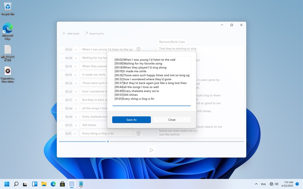 #2. Lyrics Maker (Windows) 由: Star Studio