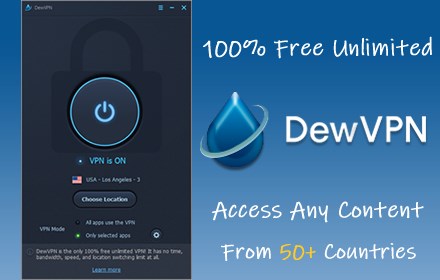 DewVPN - 100% Unlimited Free VPN Proxy small promo image