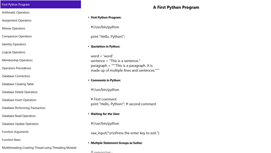Python Programs screenshot 1