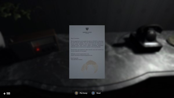 Escape Horror Content Warning — 2