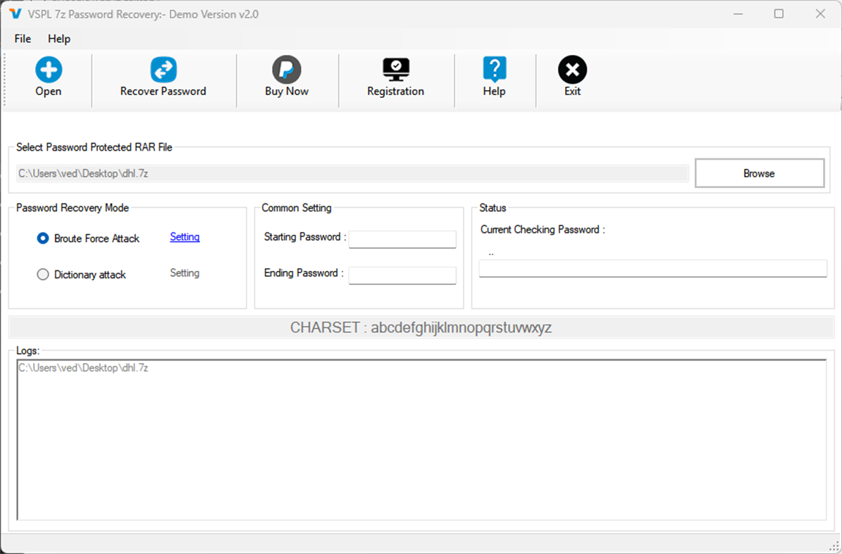 #2. 7z Password Recovery Software (Windows) By: VARTIKA SOFTWARE PRIVATE LIMITED