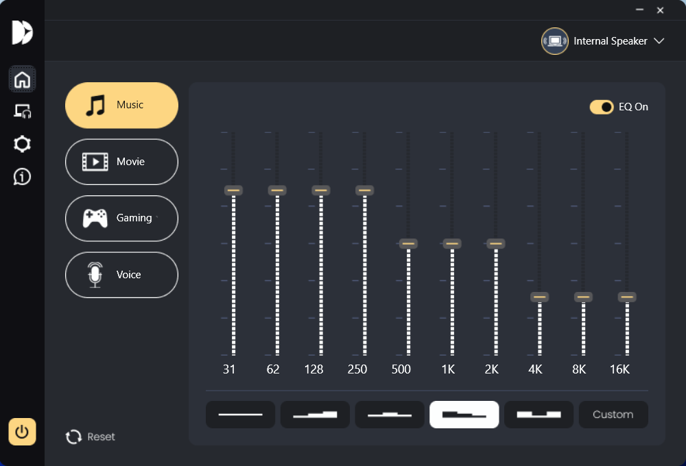 Dirac Audio Manager screenshot