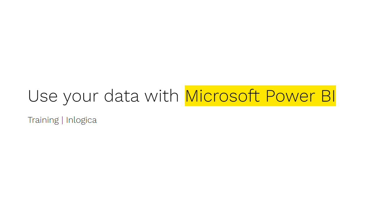 Snapshot 1 of User your data with Microsoft Power BI - Training