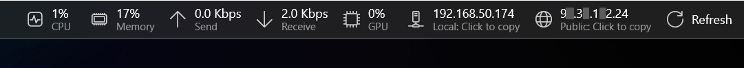 IP Display screenshot