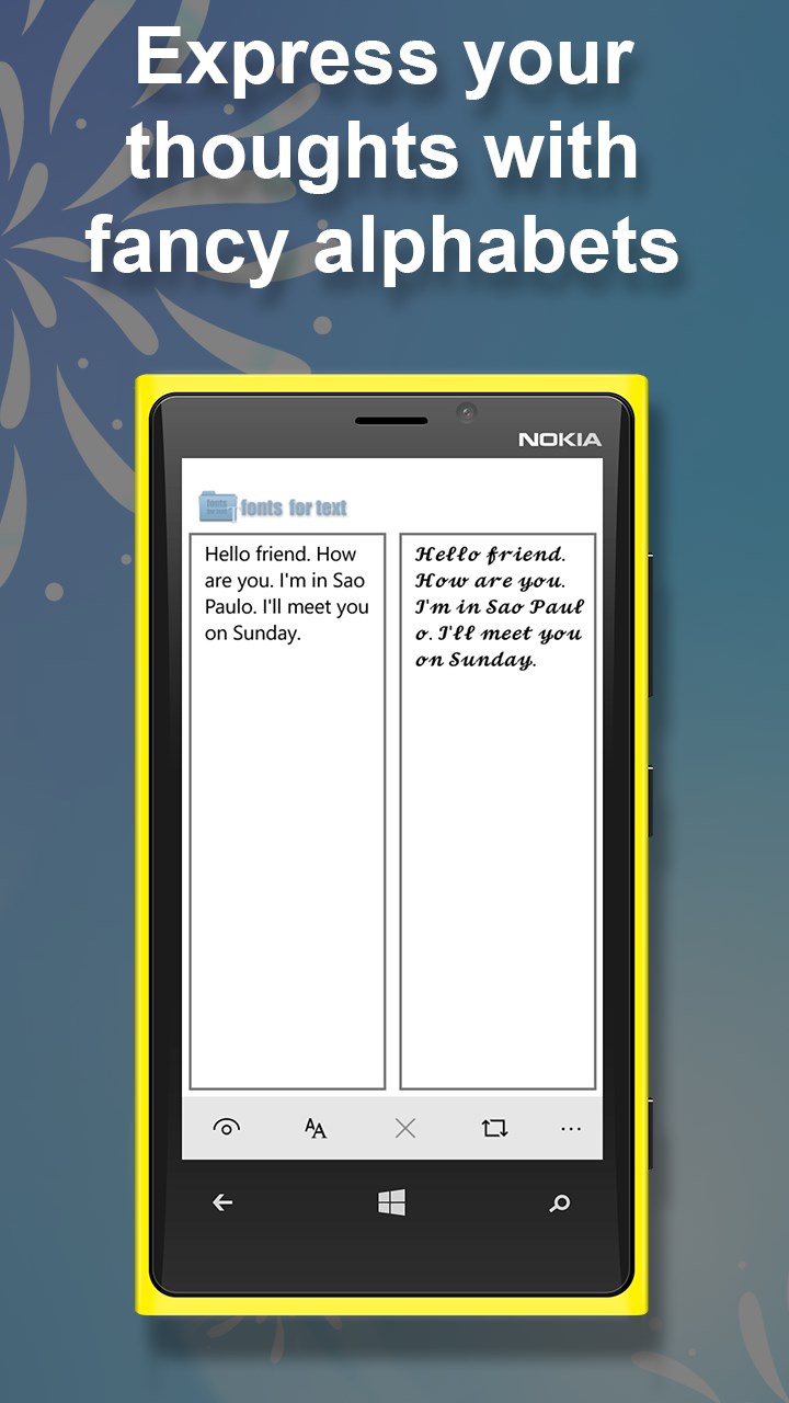 fonts for text screenshot