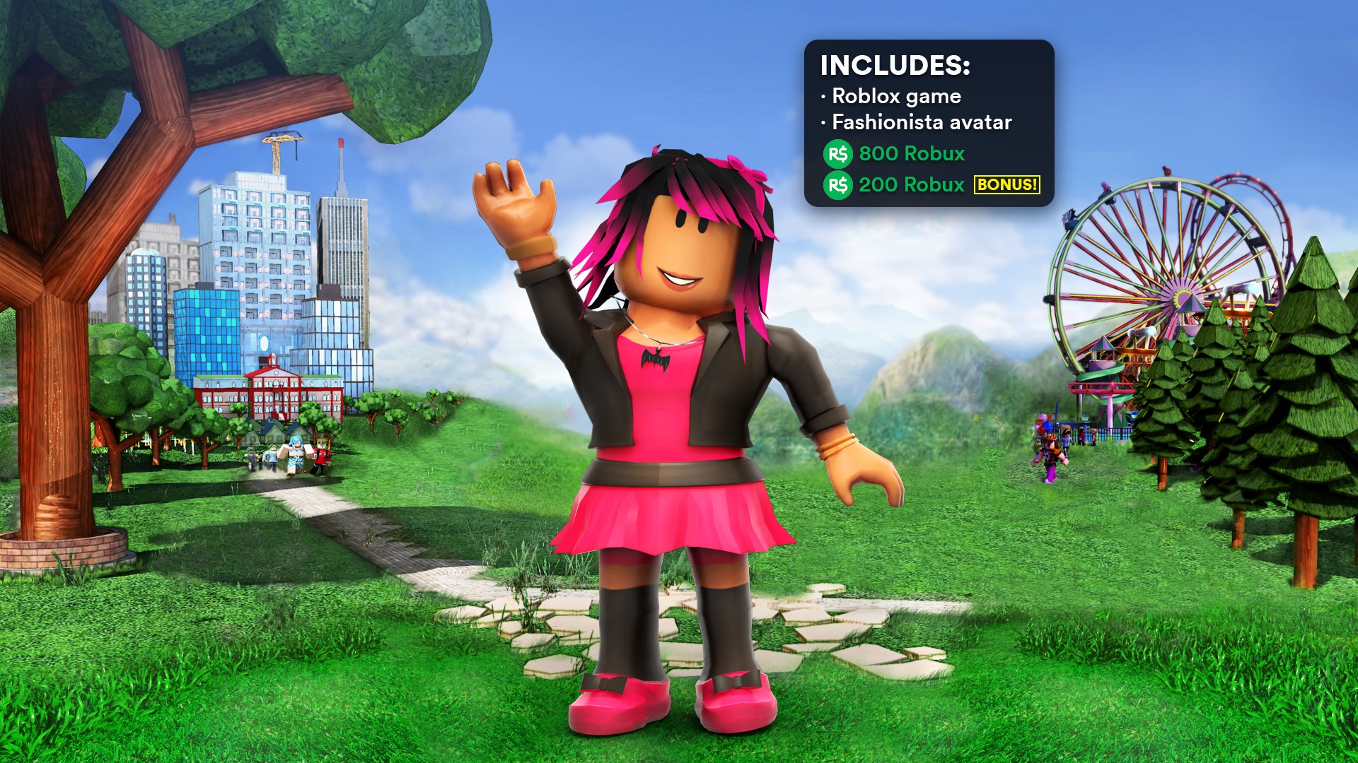 Buy Fashionista Starter Pack Microsoft Store - pink logo for apps roblox