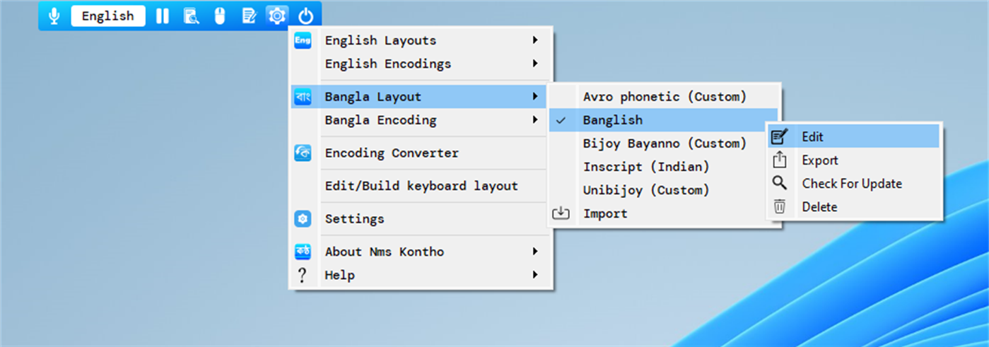 #6. Nms Kontho Keyboard (Windows) 由: NmsCo.