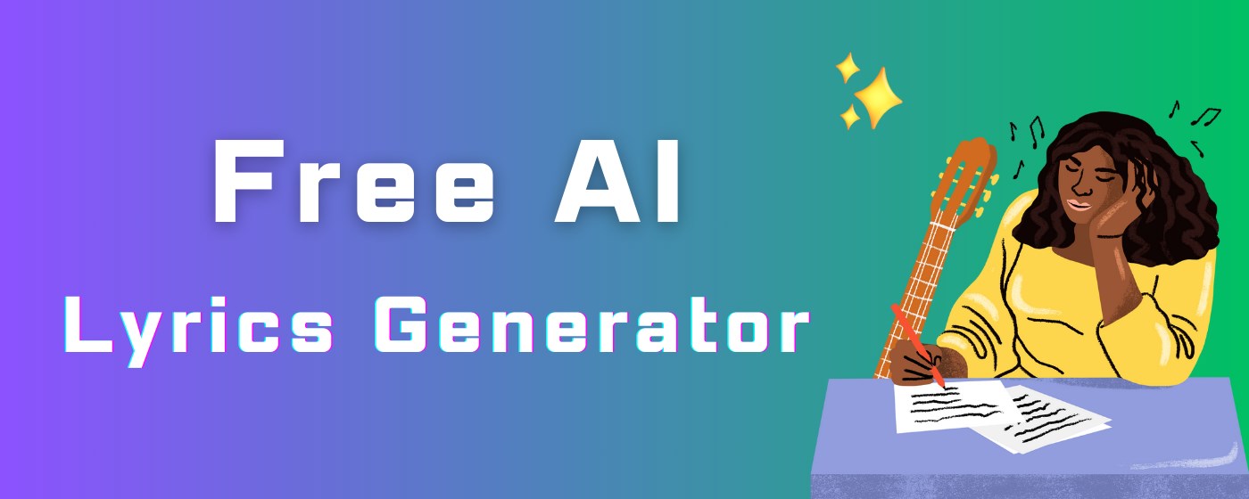 AI Song Lyrics Generator -Craft Unique Lyrics marquee promo image
