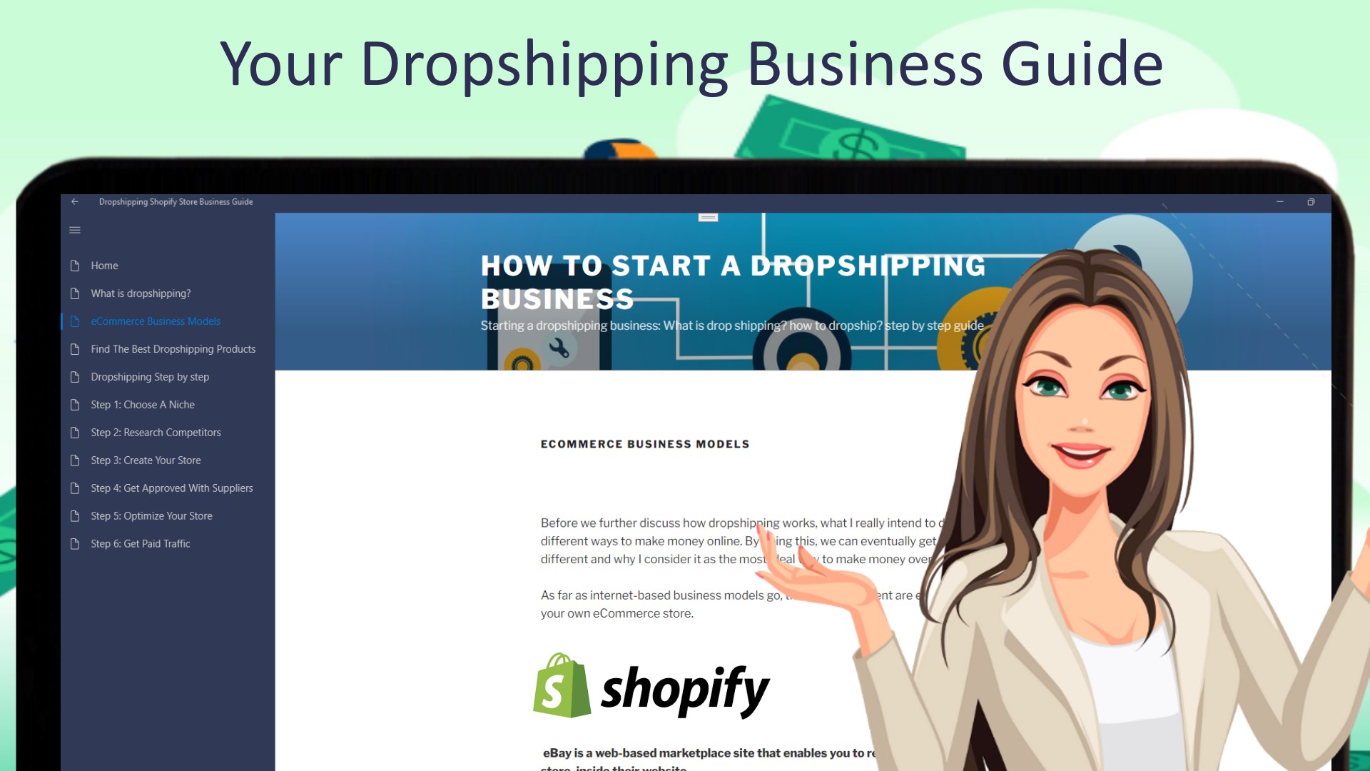 Dropshipping Store Business Guide screenshot