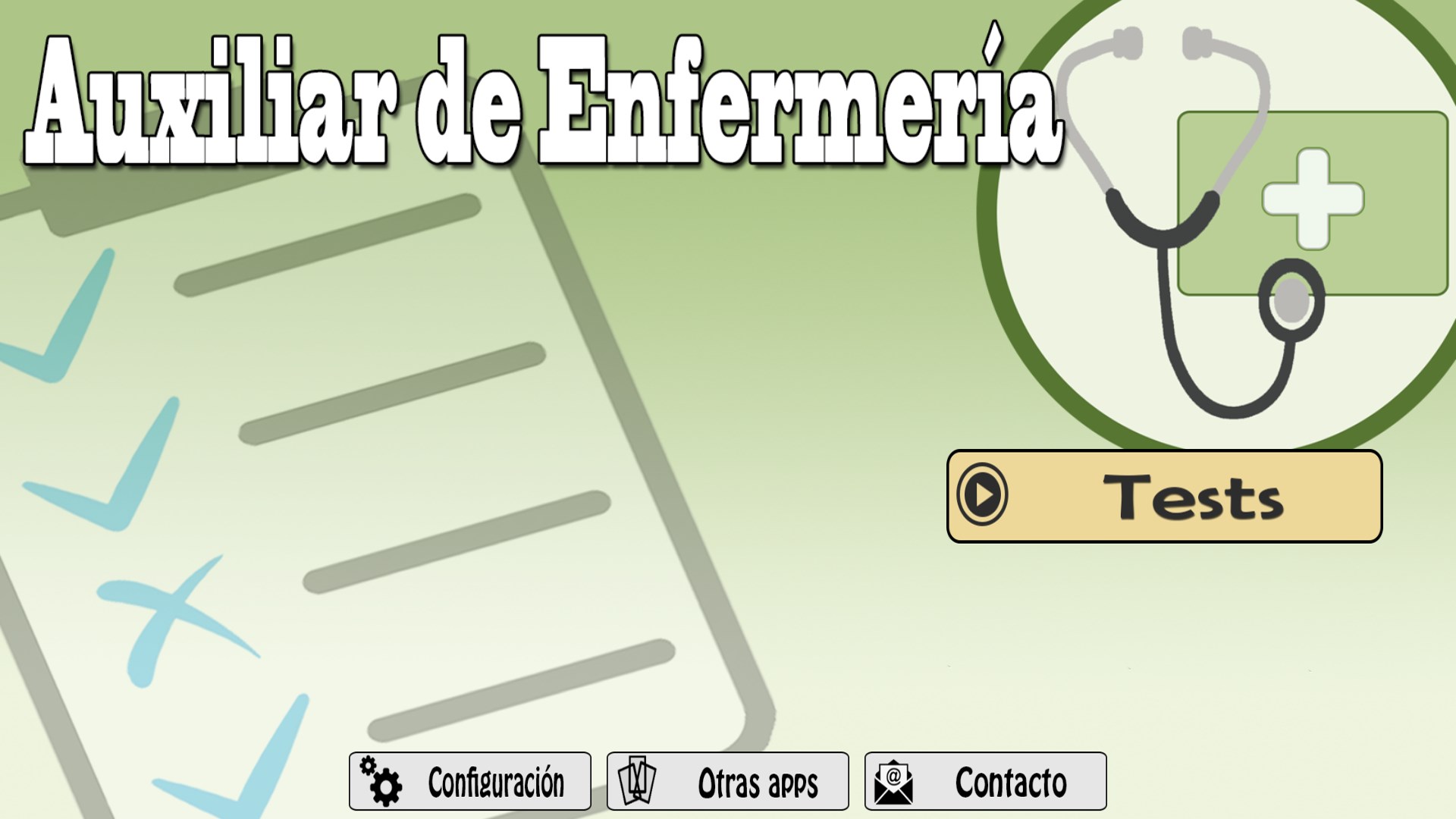 TestOpos Auxiliar Enfermería - Official app in the Microsoft Store