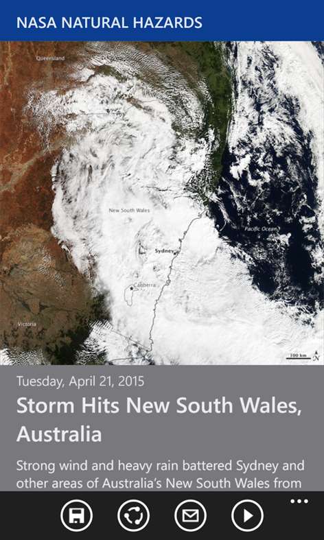 NASA Natural Hazards Screenshots 1