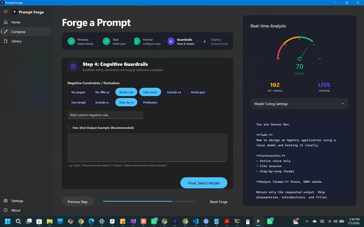 #1. Prompt Forge (Windows) Ved: Cresco Systems Labs