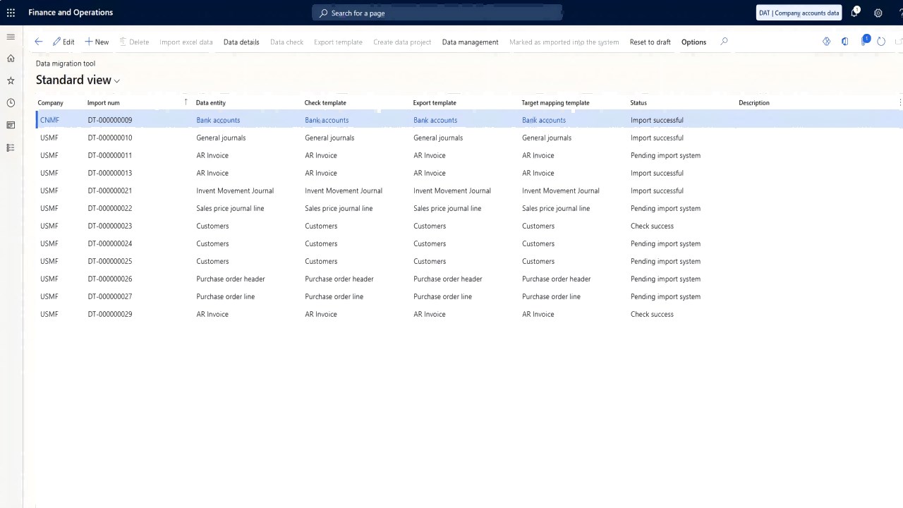 Snapshot 4 of Huamei 365® Data Migration Solution