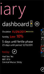 Fertility Diary screenshot 1