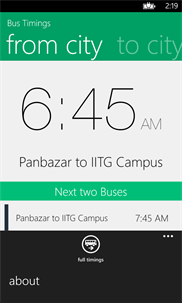 Bus Timings screenshot 3