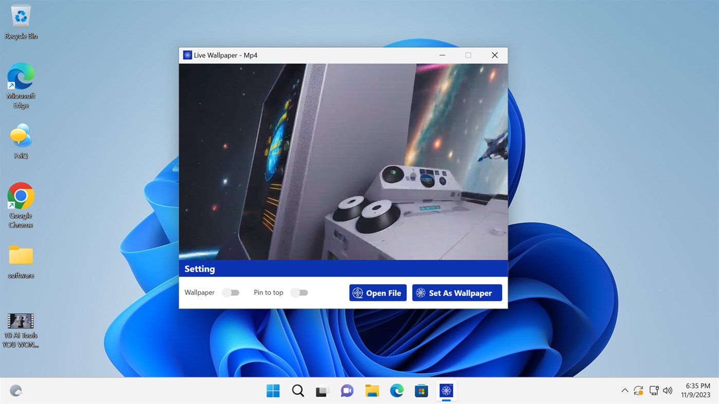 #1. Live Wallpaper - Mp4 (Windows) 由: White Moonlight