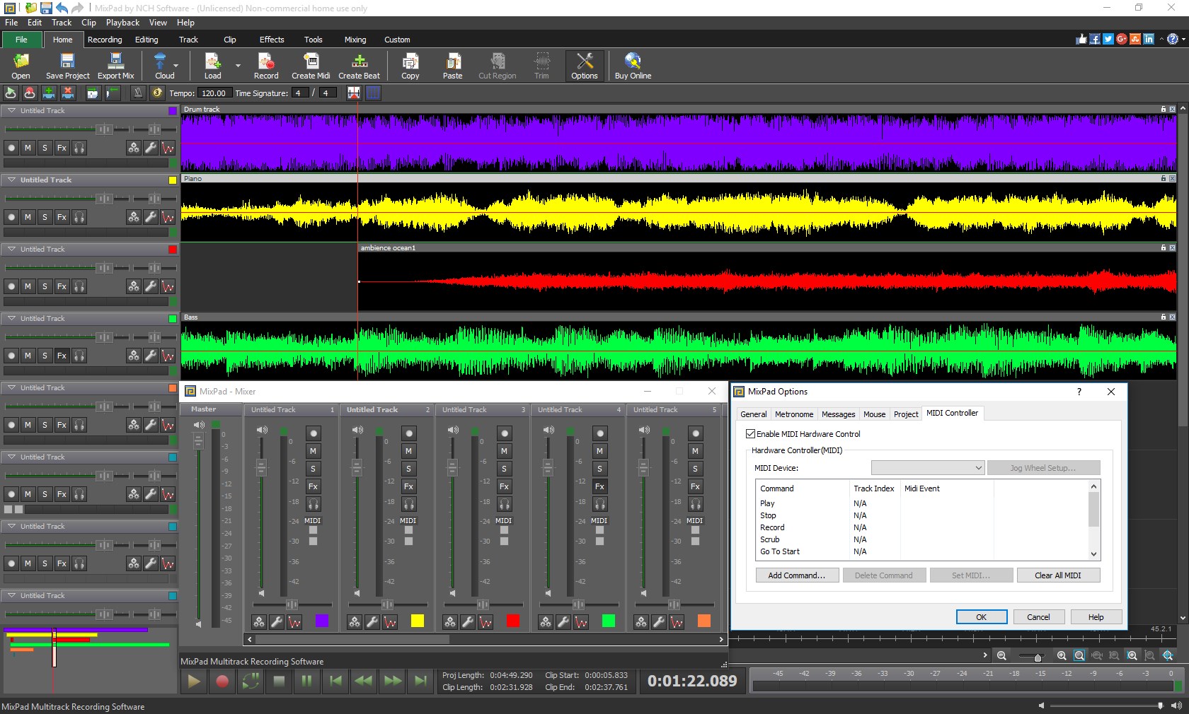 Multitrackstudio Audiomidi Multitrack Recording Software