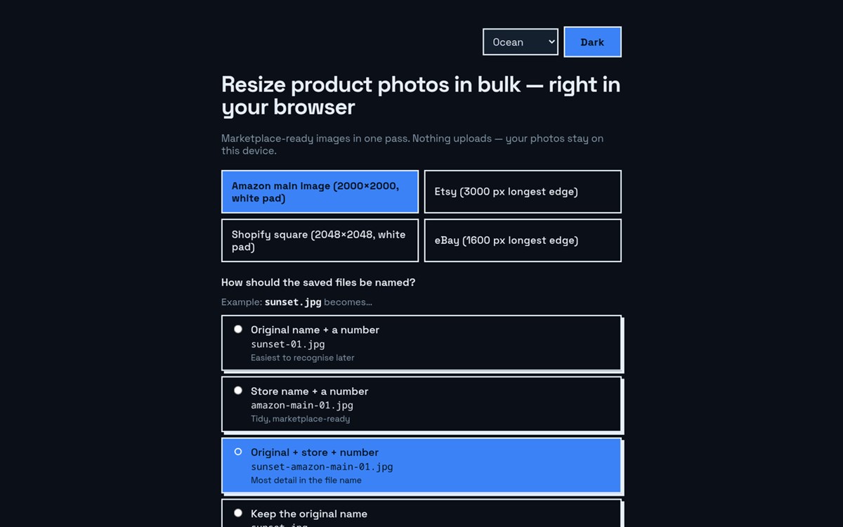 Bulk Resize Product Photos | SellaFit