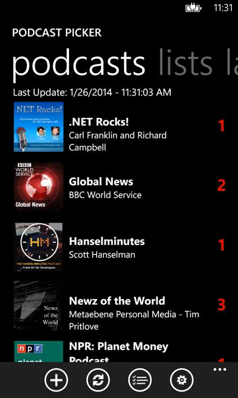 Podcast Picker Screenshots 1