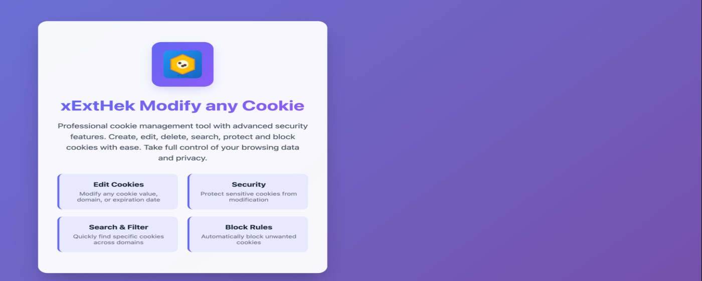 xExtHek Modify any Cookie