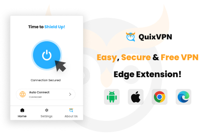 QuixVPN - Easy, Secure & Free VPN Edge Extension small promo image