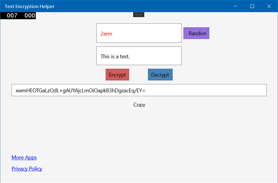 Text Encryption Helper (Windows) 게시자: singhwong