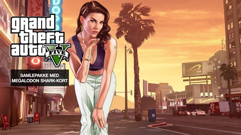 Samlepakke med Grand Theft Auto V og Megalodon Shark-kontantkort
