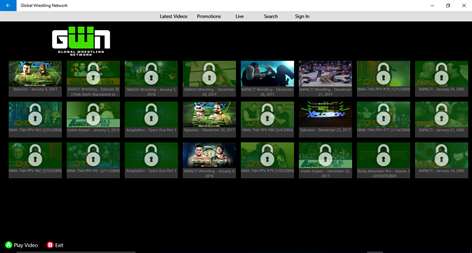 Global Wrestling Network Screenshots 1