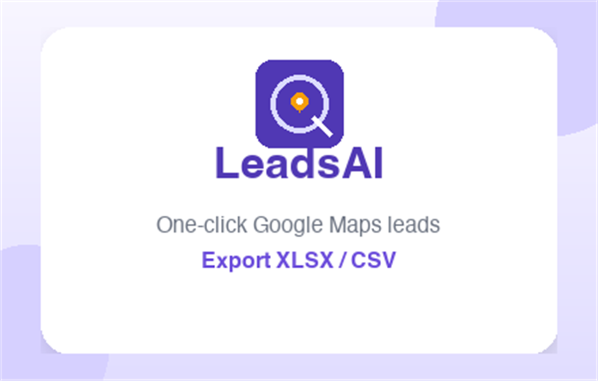 G Maps Extractor - G Map Leads Finder - LeadAI