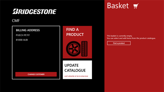 Bridgestone Online Application screenshot 2