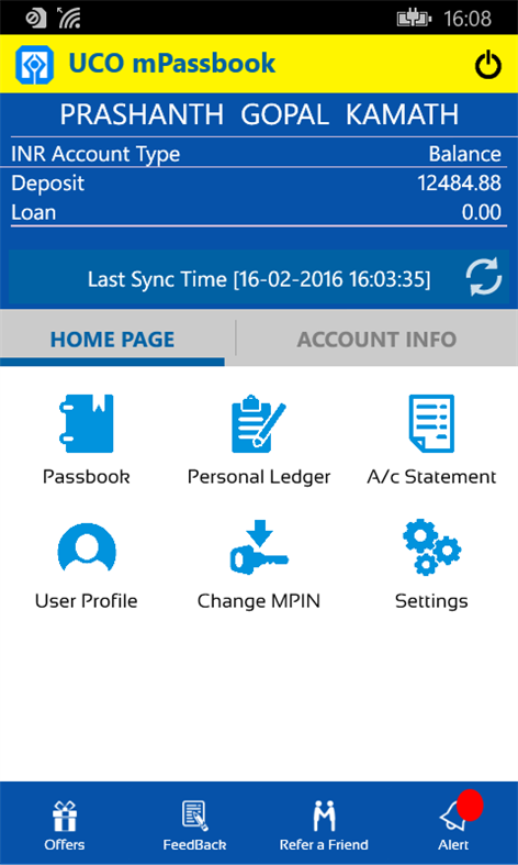 UCO mPassBook Screenshots 1