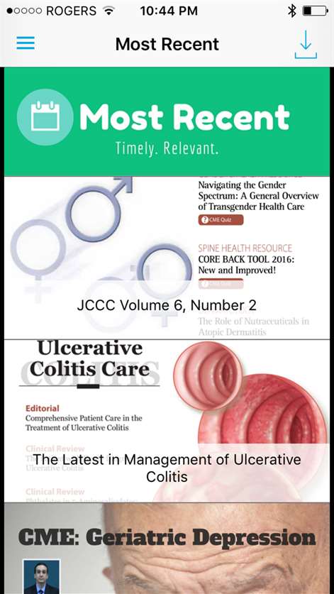 Journal of Current Clinical Care Screenshots 2
