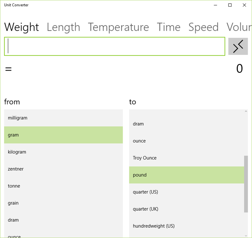 #1. Unit Converter (Windows) 由: asdf3333