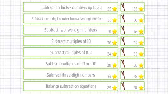 Second grade Math - Subtraction screenshot 5