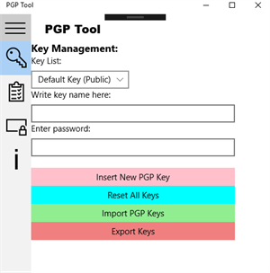 PGP Tool screenshot 1