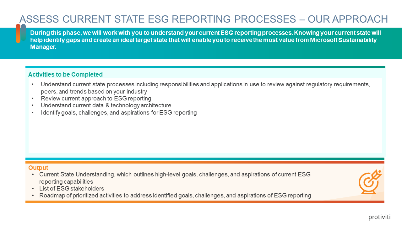 Snapshot 2 of ESG Reporting Processes - 8 Week Assessment