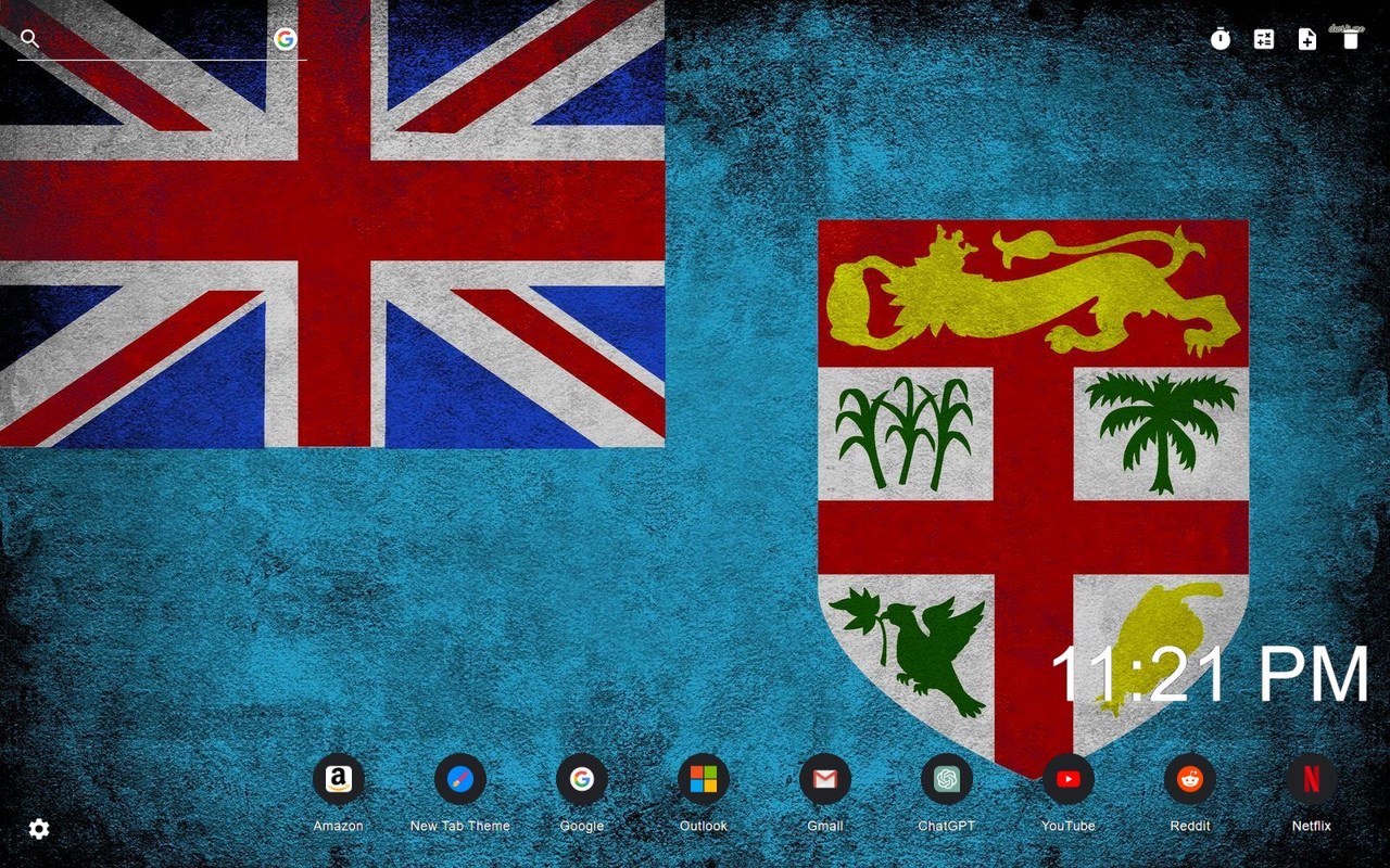 Fiji Flag Wallpaper New Tab