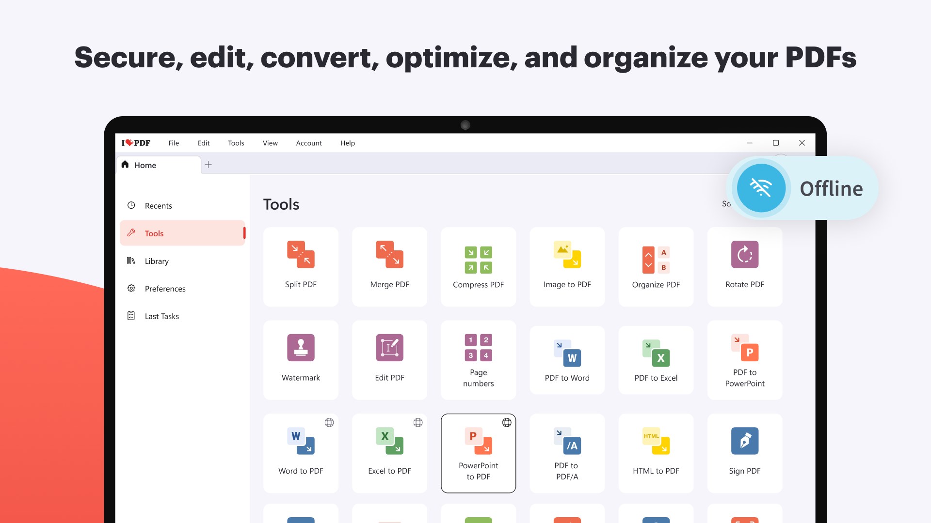 iLovePDF: PDF Reader and Editor screenshot