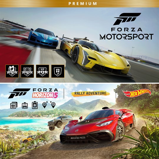 Forza Motorsport and Forza Horizon 5 Premium Editions Bundle for xbox