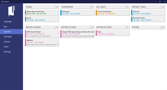 Power Planner: Homework, classes & grades screenshot 5