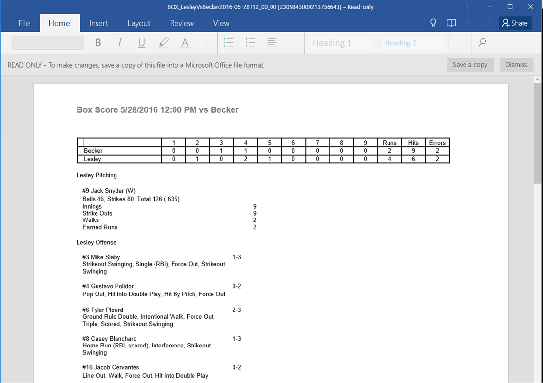 #8. At The Plate (Windows) By: Avalon Consulting