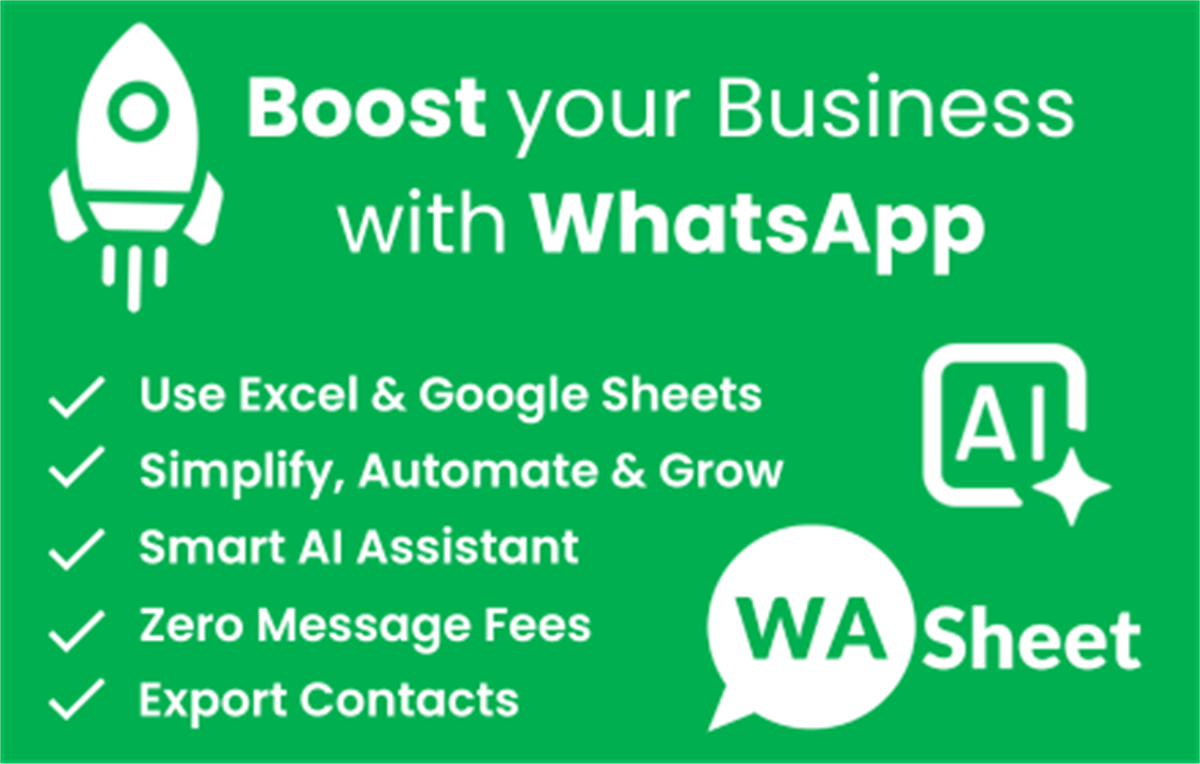 WASheet: Bulk Message Sender & WhatsApp CRM