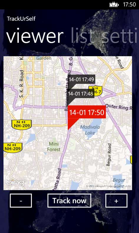 TrackUrSelf Screenshots 1