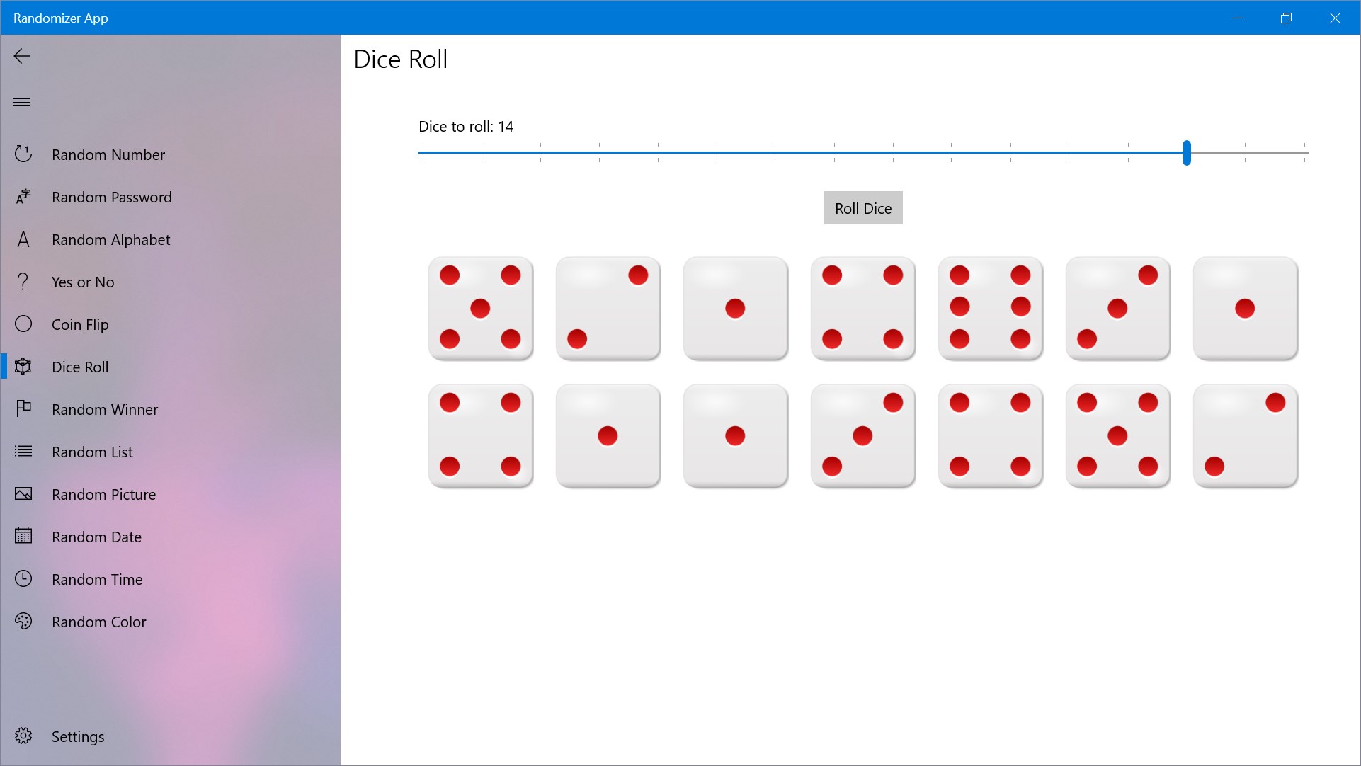 Randomizer App screenshot