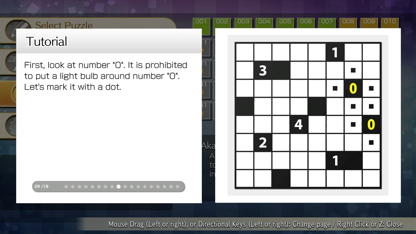 #3. Puzzle by Nikoli W Akari (Windows) (Windows) 由: HAMSTER Corporation