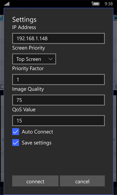 UWPStreamer Screenshot