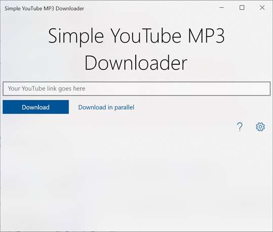 Simple YouTube MP3 Downloader screenshot 1