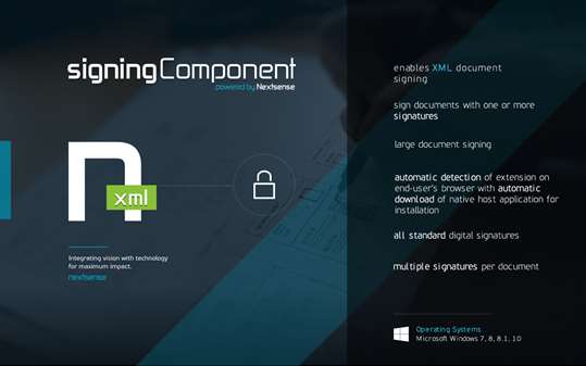Nextsense XML Signing Component screenshot 2