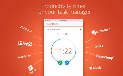 PomoDoneApp - Your Task List's Productivity Timer Screenshots 1