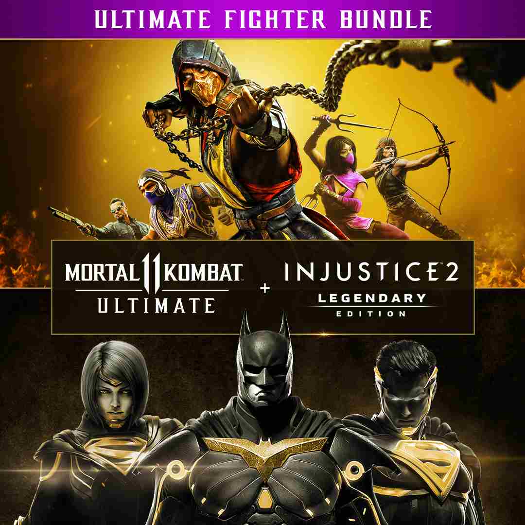 Pacote Mortal Kombat 11 Ultimate + Injustice 2 Ed. Lendária